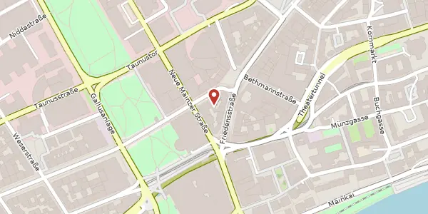 Karte der Umgebung von Kaiserstr. 23, 60311 Frankfurt
