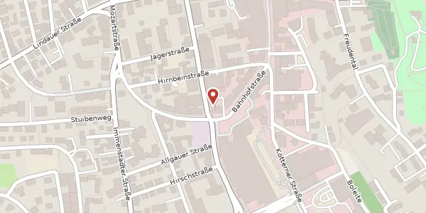 Karte der Umgebung von Königstr. 2, 87435 Kempten