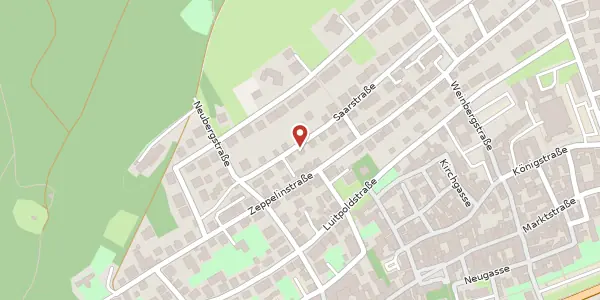 Karte der Umgebung von Saarstraße 16, 76887 Bad Bergzabern