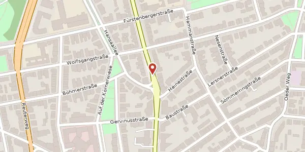 Karte der Umgebung von Eschersheimer Landstr. 25-27, 60322 Frankfurt