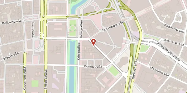 Karte der Umgebung von Blumenstr. 7, 40212 Düsseldorf