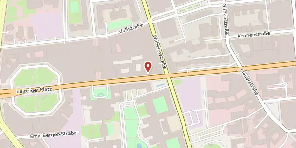 Karte der Umgebung von Leipziger Straße 125, 10117 Berlin