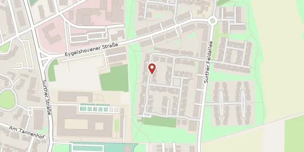 Karte der Umgebung von Zitronenfalterstr. 31, 50999 Köln