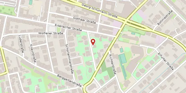 Karte der Umgebung von Friedensstraße 4, 04155 Leipzig