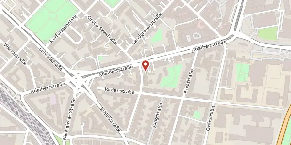 Karte der Umgebung von Homburger Str. 36, 60486 Frankfurt