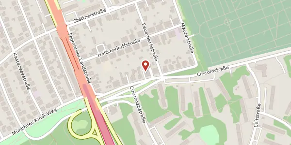 Karte der Umgebung von Lincolnstr. 21 a, 81549 München