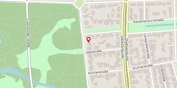 Karte der Umgebung von Fürst-Pückler-Str. 50, 50935 Köln