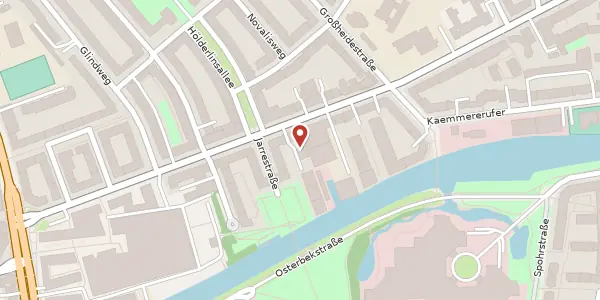 Karte der Umgebung von Jarrestr. 42a, 22303 Hamburg