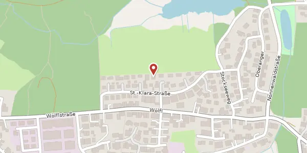 Karte der Umgebung von St.-Klara-Str. 20, 82377 Penzberg