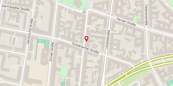 Karte der Umgebung von Pfalzburger Straße 71 a, 10719 Berlin