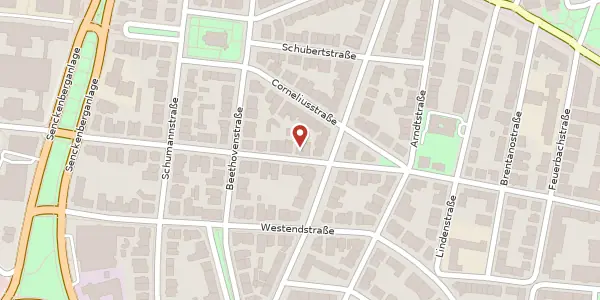 Karte der Umgebung von Kettenhofweg 98, 60325 Frankfurt