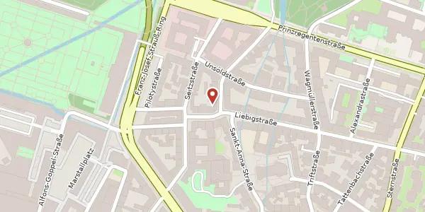 Karte der Umgebung von Bruderstr. 1, 80538 München