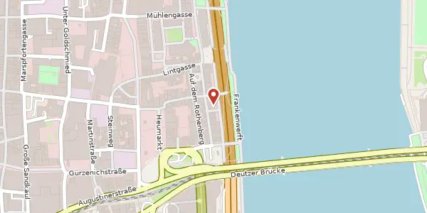 Karte der Umgebung von Frankenwerft 15, 50667 Köln