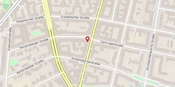 Karte der Umgebung von Konstanzer Straße 10, 10707 Berlin