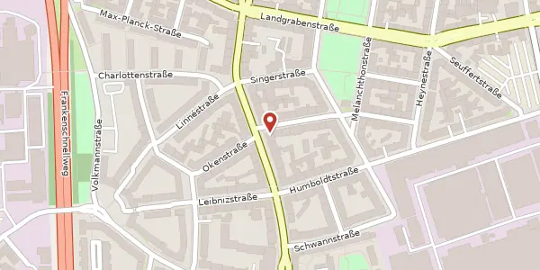 Karte der Umgebung von Gibitzenhofstr. 69, 90443 Nürnberg