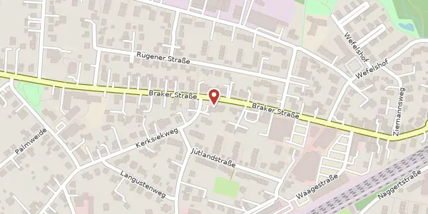 Karte der Umgebung von Braker Str. 89, 33729 Bielefeld
