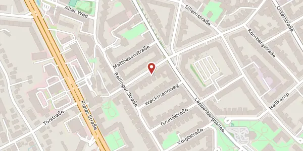 Karte der Umgebung von Methfesselstr. 14, 20257 Hamburg