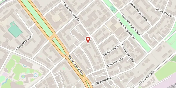 Karte der Umgebung von Rhönstr. 72, 60385 Frankfurt