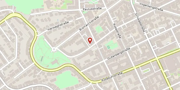 Karte der Umgebung von Ludwigstraße 110, 70197 Stuttgart