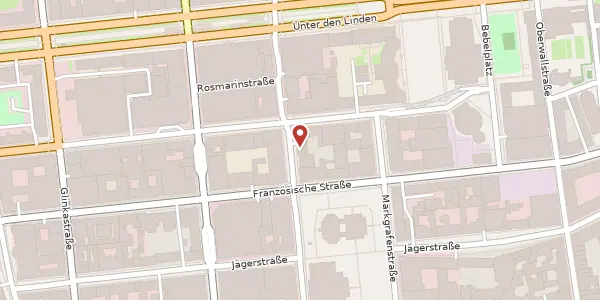 Karte der Umgebung von Charlottenstraße 34, 10117 Berlin