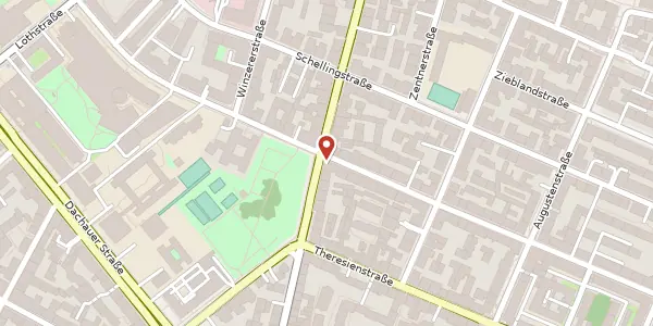 Karte der Umgebung von Heßstr. 71, 80798 München