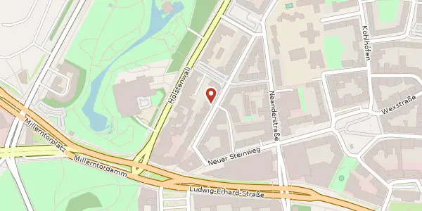Karte der Umgebung von Hütten 61, 20355 Hamburg