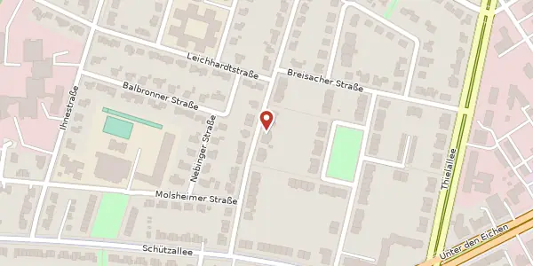 Karte der Umgebung von Hüninger Straße 24, 14195 Berlin