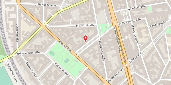 Karte der Umgebung von Beethovenstraße 12, 50674 Köln