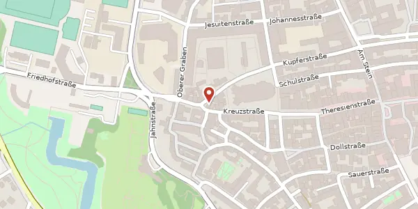 Karte der Umgebung von Bergbräustr. 6, 85049 Ingolstadt