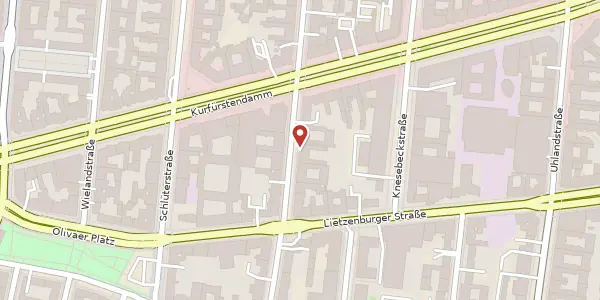 Karte der Umgebung von Bleibtreustraße 33, 10707 Berlin
