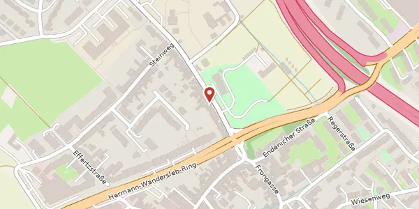 Karte der Umgebung von Auf dem Hügel 23, 53121 Bonn