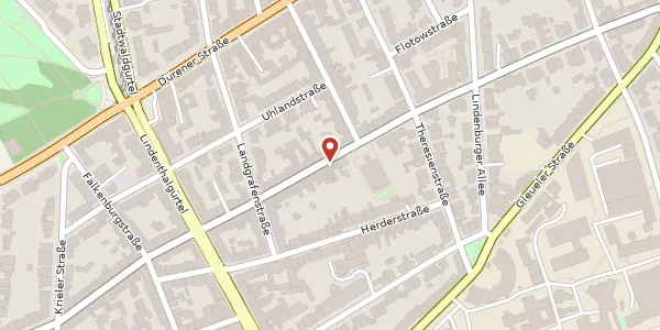 Karte der Umgebung von Bachemer Straße 114, 50931 Köln