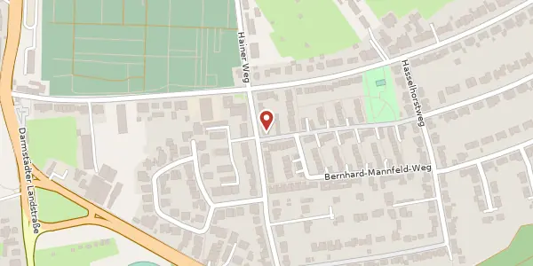 Karte der Umgebung von Hainer Weg 277, 60599 Frankfurt