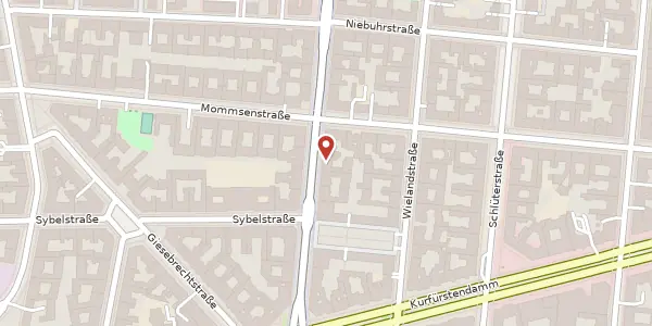 Karte der Umgebung von Leibnizstraße 46, 10629 Berlin