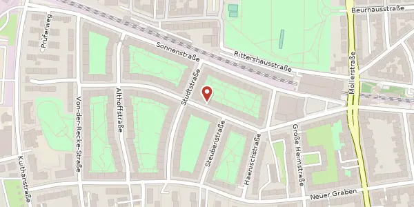 Karte der Umgebung von Roseggerstr. 41, 44137 Dortmund