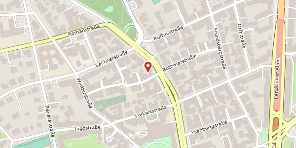 Karte der Umgebung von Nymphenburger Str. 179, 80634 München