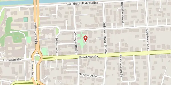 Karte der Umgebung von Romanstr. 51, 80639 München