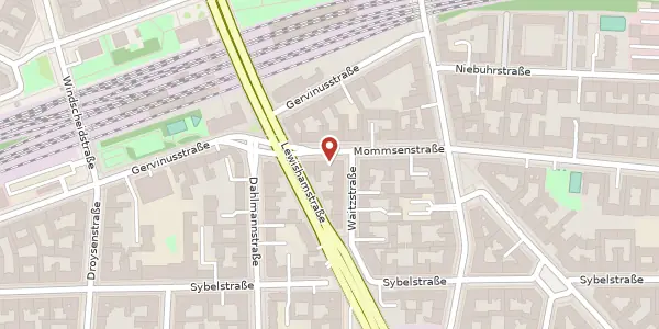 Karte der Umgebung von Mommsenstraße 41, 10629 Berlin