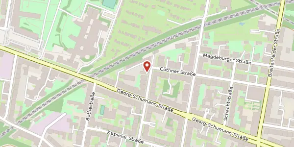 Karte der Umgebung von Mottelerstraße 21 - 23, 04155 Leipzig