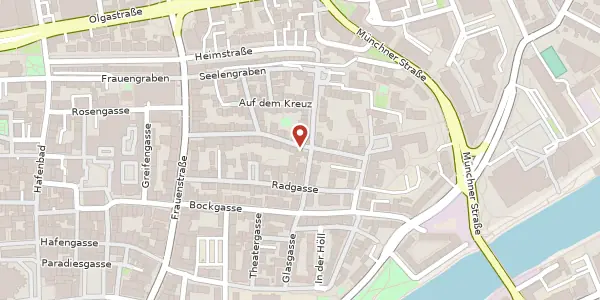 Karte der Umgebung von Hahnengasse 30, 89073 Ulm