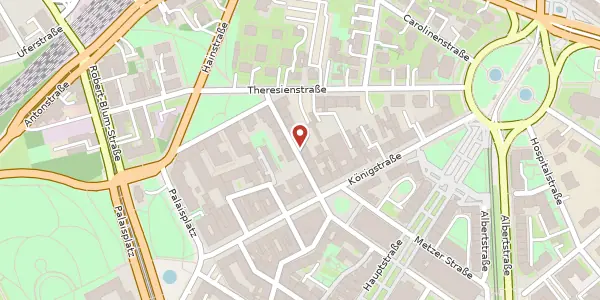 Karte der Umgebung von Nieritzstraße 6, 01097 Dresden