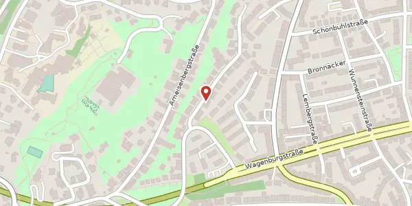 Karte der Umgebung von Heubergstraße 47, 70188 Stuttgart