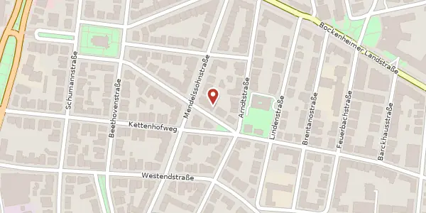 Karte der Umgebung von Corneliusstr. 8, 60325 Frankfurt