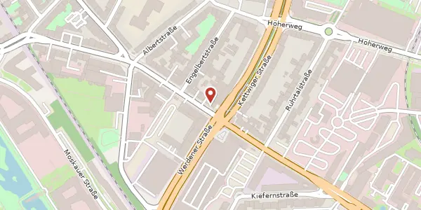 Karte der Umgebung von Erkrather Str. 162, 40233 Düsseldorf
