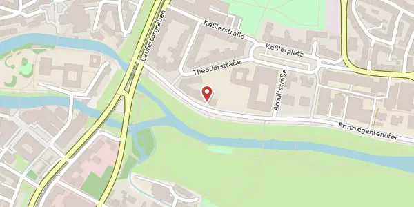 Karte der Umgebung von Prinzregentenufer 13, 90489 Nürnberg