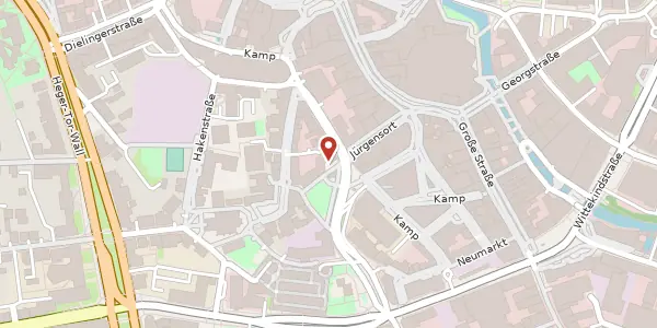 Karte der Umgebung von Osterberger Reihe 2-8, 49074 Osnabrück
