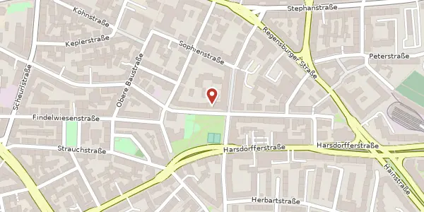 Karte der Umgebung von Kirchenstr. 9, 90478 Nürnberg