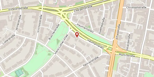 Karte der Umgebung von Haumannplatz 9, 45131 Essen