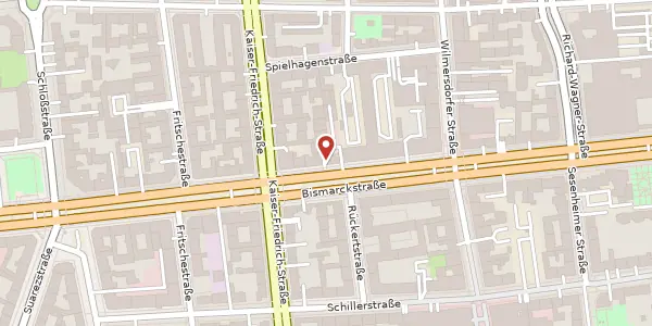 Karte der Umgebung von Bismarckstraße 54, 10627 Berlin