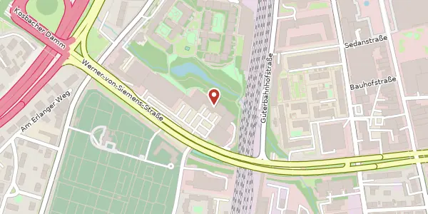 Karte der Umgebung von Michael-Vogel-Straße 1 c, 91052 Erlangen